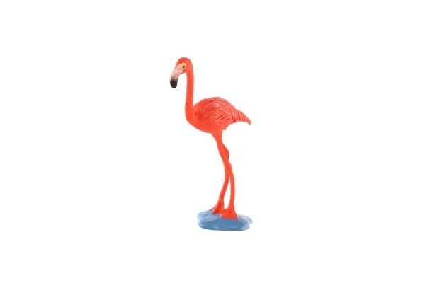 Plastfigur af caribisk flamingo 9 cm