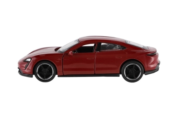 Auto Welly Porsche Taycan Turbo S metal/plast 12cm 4 farver med tilbagespoling 12 stk i kassen