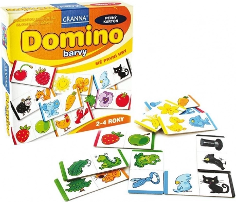 Granna Domino farver – mit første spil for børn