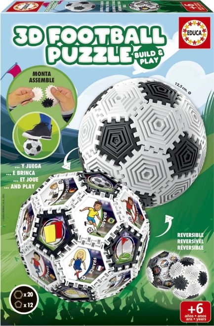 3D puslespil fodboldbold 32 brikker