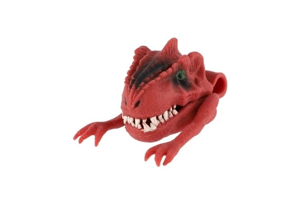Dino-dukke til fingeren 6x8cm silikone 3 farver