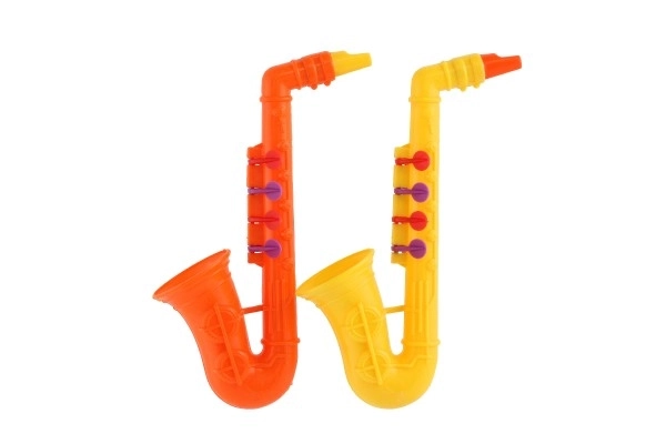 Saxofon plastik 24cm 2 farver i pose