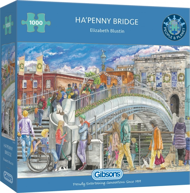 Puslespil GIBSONS Ha'penny Bridge 1000 brikker