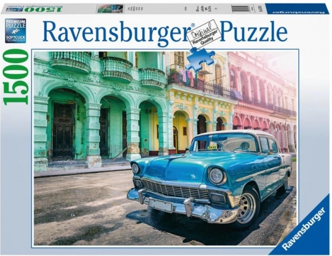 Puslespil 2D 1500 brikker – biler på Cuba