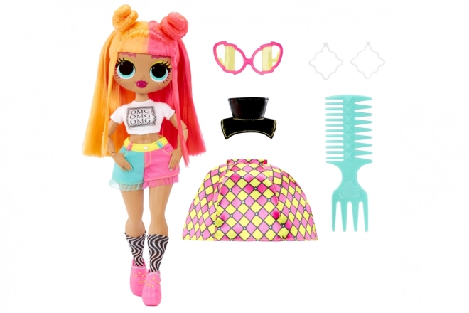 L.O.L. Surprise! OMG Storsøster, 2 outfits – Neonlicious