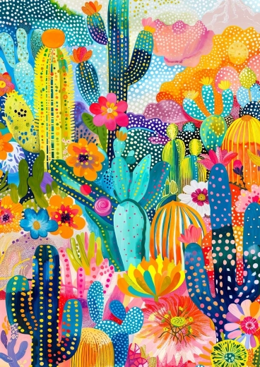 Puslespil Cactus-verden 1000 brikker