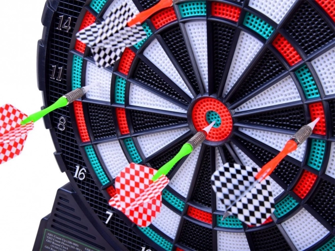 Elektronisk dartskive med 18 spil