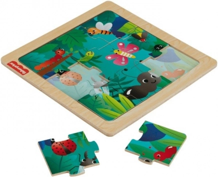 Fisher-Price træpuslespil med insektmotiv