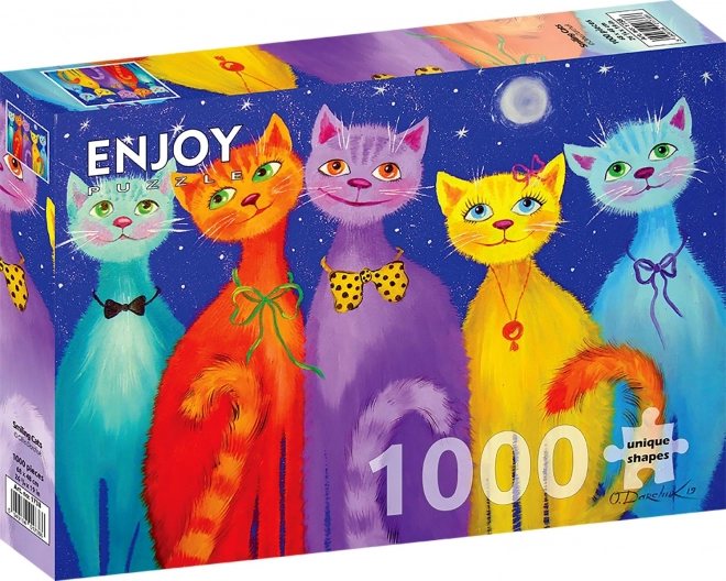 ENJOY Puslespil smilende katte 1000 brikker