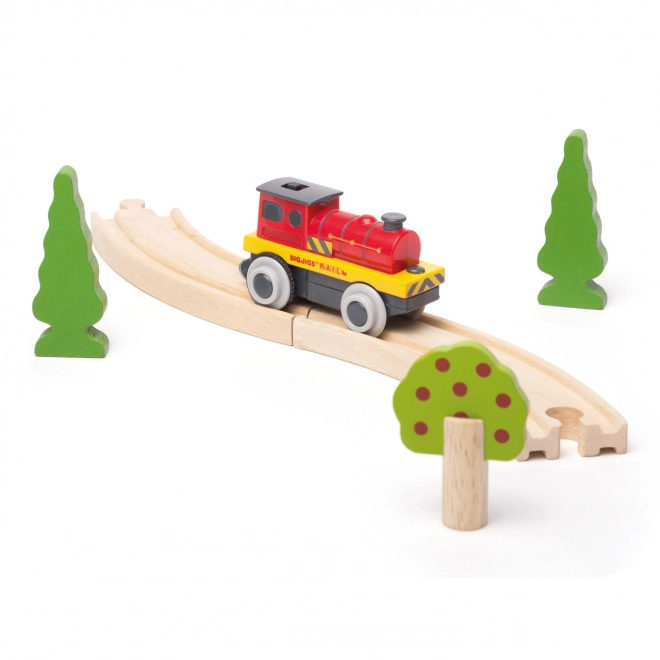 Bigjigs Rail Elektrisk lokomotiv Rød styrke