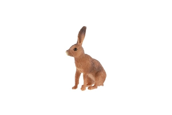 Hare felt zoologisk plast 6 cm i pose
