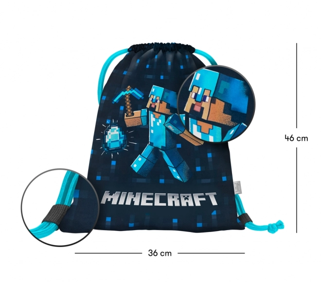 BAAGL Pose Minecraft Blå Økse