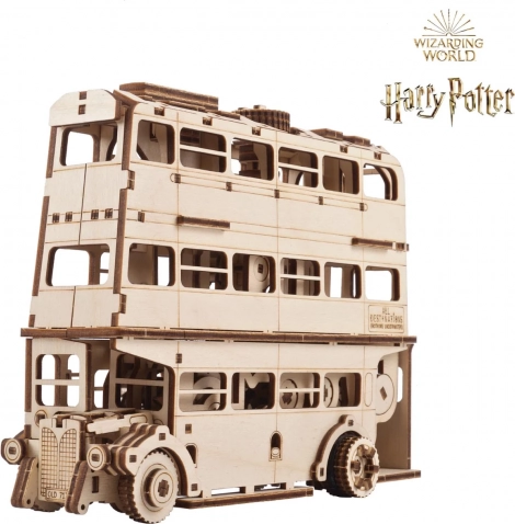 Ugears 3D Træ Mekanisk Puzzle Ridderbussen Harry Potter