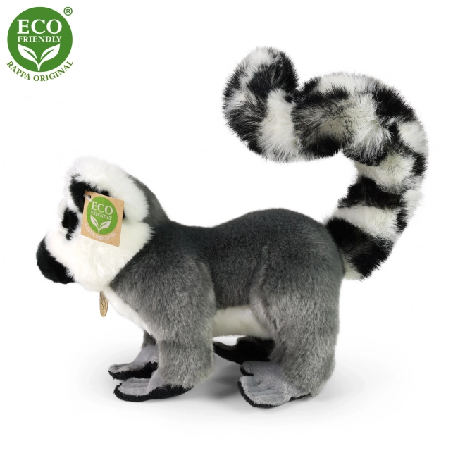 Stående plyssede lemur 28 cm MILJØVENLIG