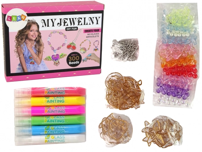 Sæt til fremstilling af smykker DIY med markører og perler