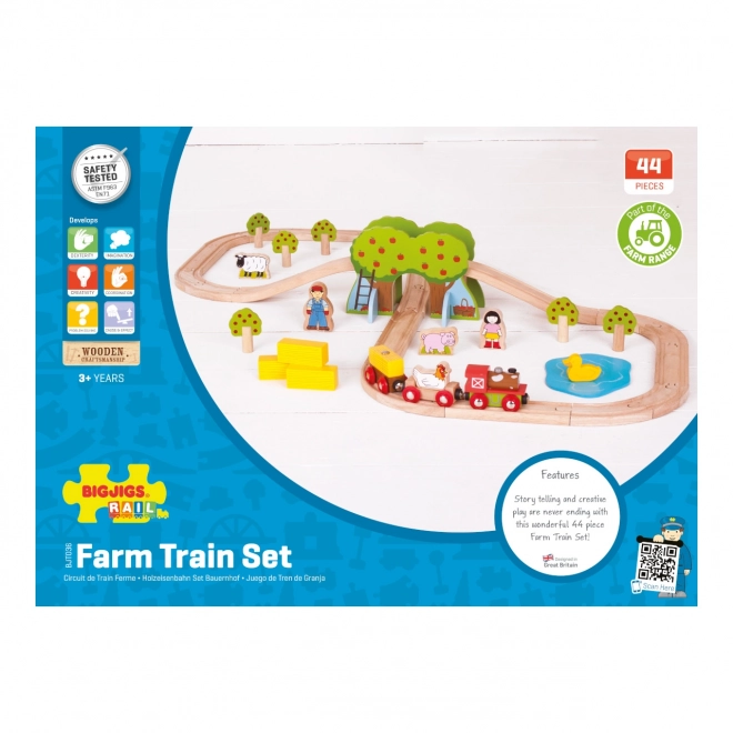 Bigjigs Rail Trætogbane gård