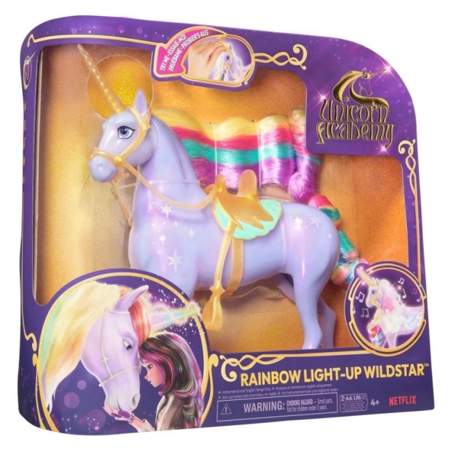 UNICORN ACADEMY LYSENDE ENHJØRNING WILDSTAR 24cm