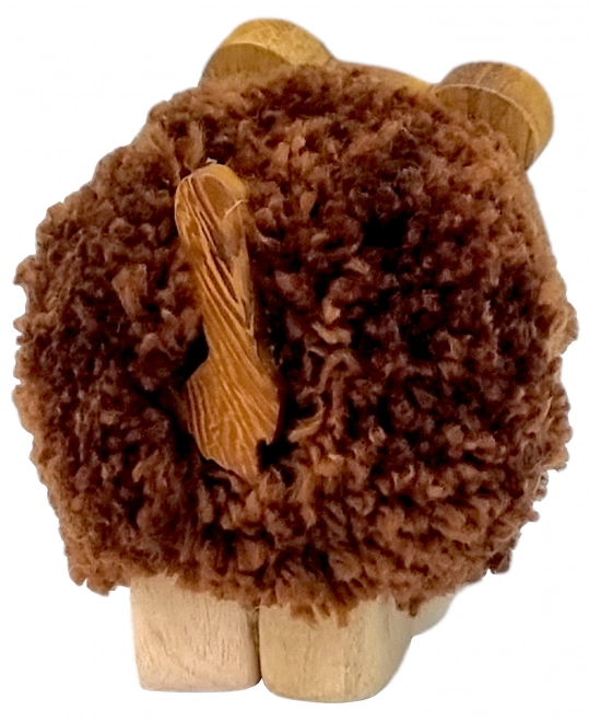Træfigur XL Tiger med pompon