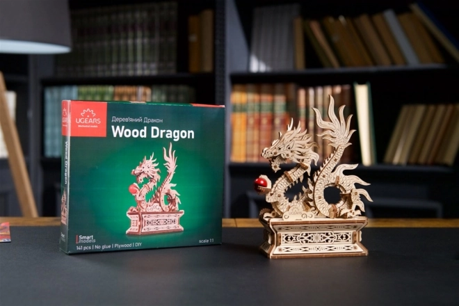 Ugears 3D træ mekanisk puslespil Drage