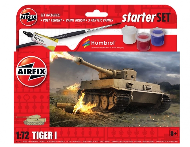 Plastikmodel Tiger I i lille sæt