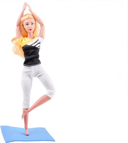 Realistiske yoga- og fitnesspositioner