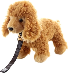 plysjet puddel med halsbånd eco-friendly 26 cm