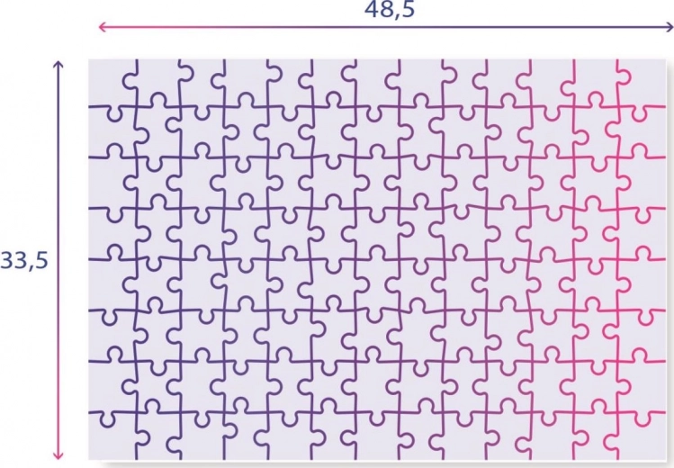 Færdigt format 48,5 × 33,5 cm