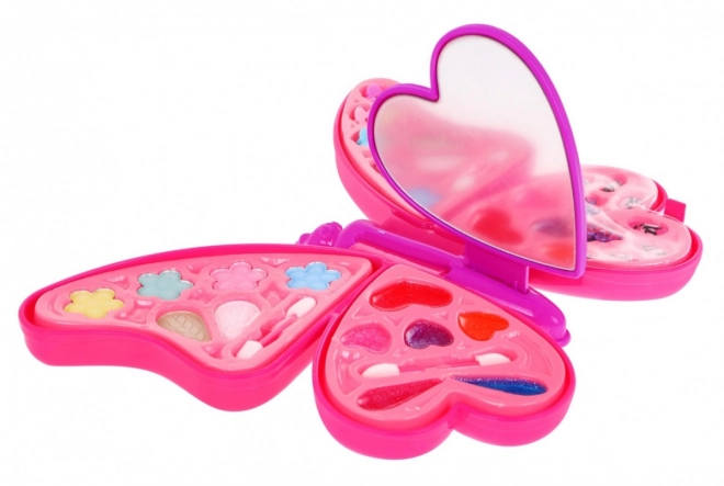 Kosmetik sæt Pink Butterfly til børn 5+ Make-up + hår- og negletilbehør