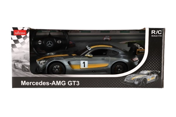 Auto RC Mercedes AMG GT3 plast 35cm 2,4GHz fjernstyring på batterier i kassen 44x18x23cm