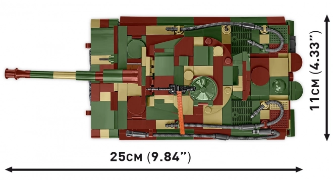 Modeltanken Tiger I af 870 klodser