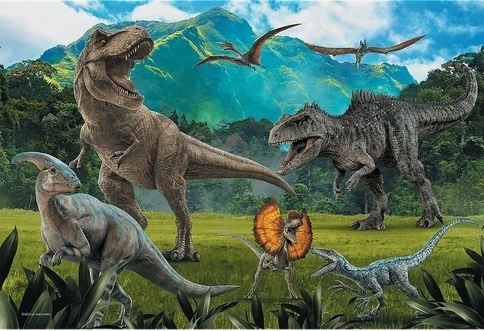 Puslespil dinosaurer Jurassic Park 100 brikker