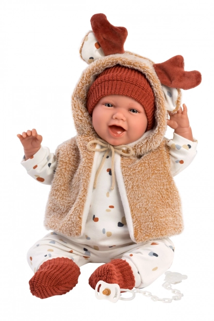 Realistisk babydukke med lyde
