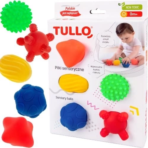 Sensoriske bolde 5 stk - Tullo