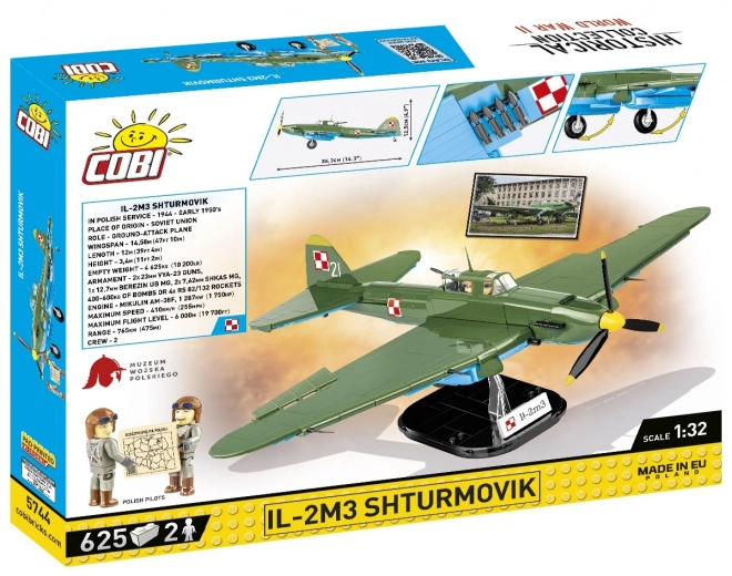 Historisk samling WWI IL-2M3 Shturmovik 625 klodser