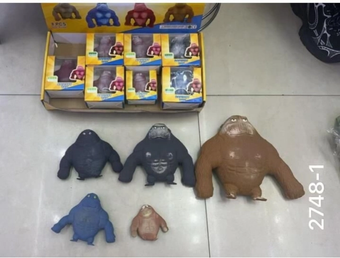 Optrækkelig gorilla legetøj til børn
