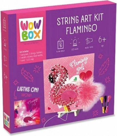 Kreativt sæt String Art Flamingo