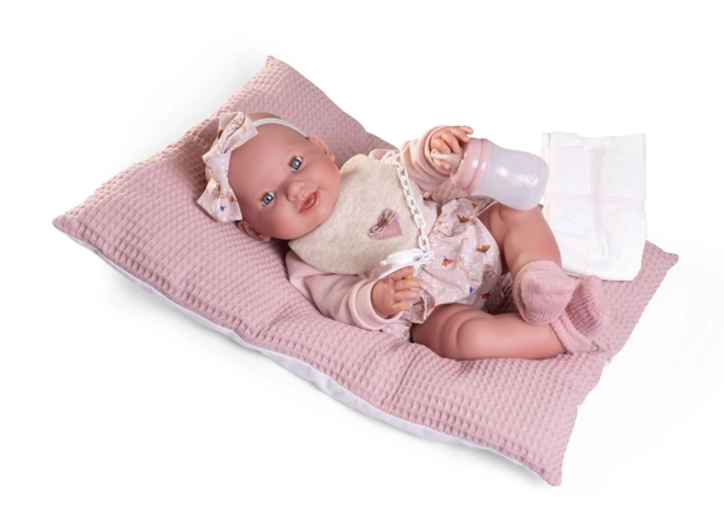 Antonio Juan 50414 MIA - blinkende og tissende realistisk dukke baby med fuld vinylkrop - 42 cm