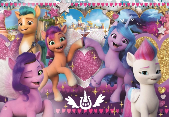 Puslespil My Little Pony: Kærlige ponyer Maxi 104 brikker