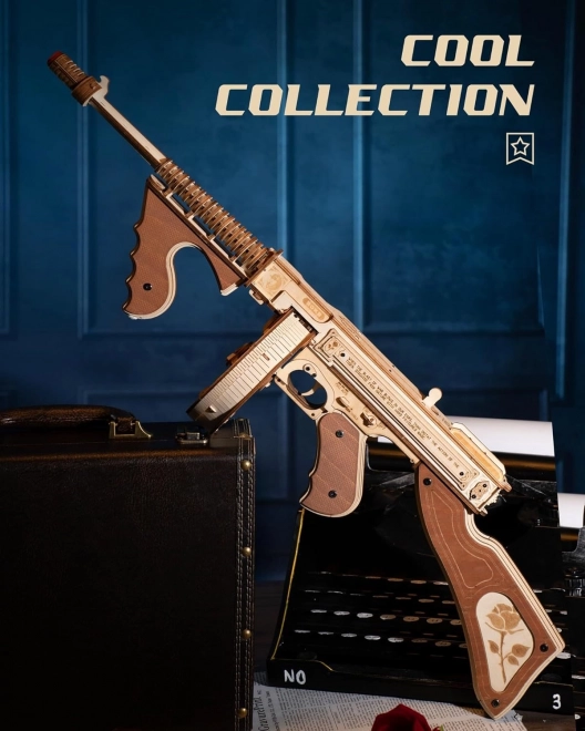 RoboTime 3D Træ Mekanisk Puslespil Tommygun