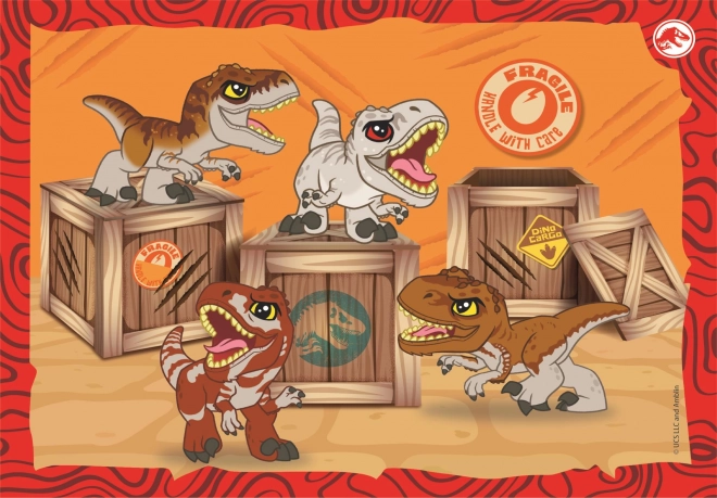 Puslespil Jurassic Verden 4i1 Clementoni