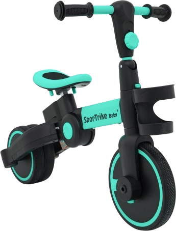 Børne-løbecykel og trehjulet 3-i-1 SporTrike – Blå