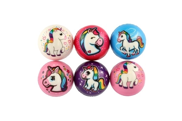 Unicorn bold skum 8cm mix farver i pose 24 stk i æske