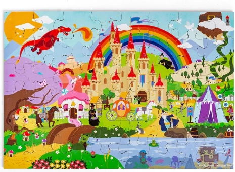 Bigjigs Toys puslespil Fantasiverden – gulvpuslespil i træ
