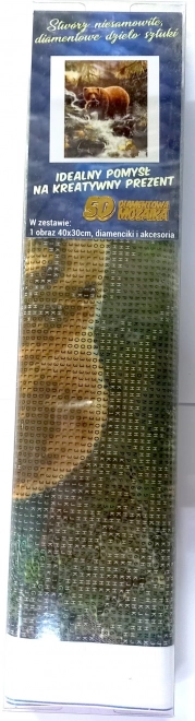 Norimpex Diamantmaling Bjørn på jagt 30x40cm