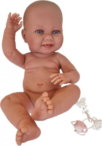 Llorens New Born pige – realistisk babydukke 40 cm, fuldvinylkrop