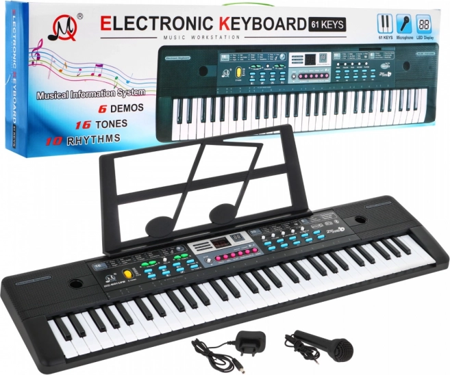 61-tangenters keyboard med USB og Bluetooth til begyndere MQ-605UFB