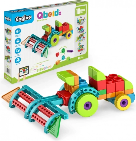 Engino Qboidz traktor – byggesæt til børn, 10 modeller
