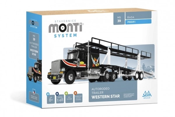Byggesæt Monti System Autorodeo Trailer Western Star