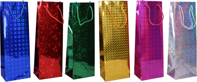 Gavepose til flaske M 12 × 34 × 9 cm – helår