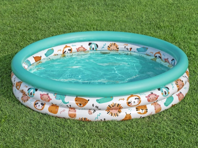 Bestway børneopblæselig pool Safari dyr